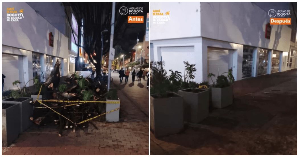 Las entidades responsables hicieron un llamado a los ciudadanos para evitar arrojar basuras y residuos en las calles Foto: Aguas de Bogotá.