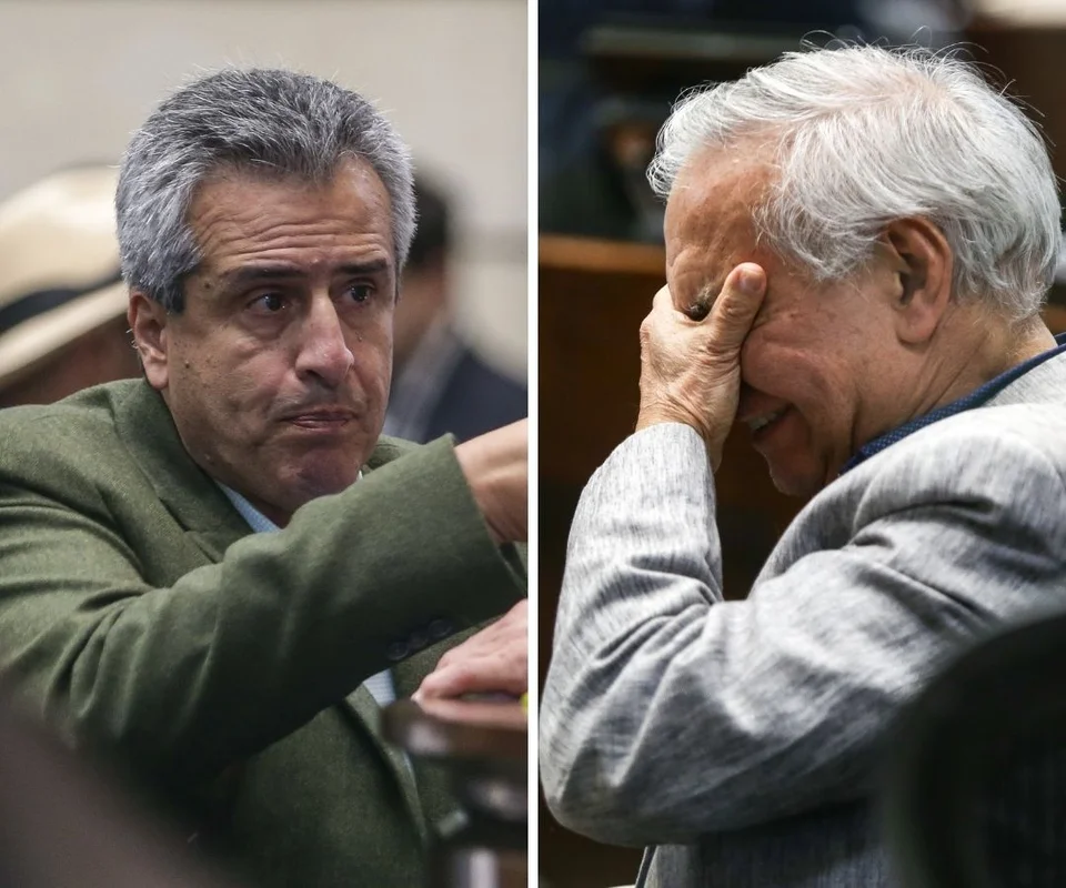 Luis Fernando Velasco, exministro del Interior; y Ricardo Bonilla, exministro de Hacienda Foto: Gráfico LR