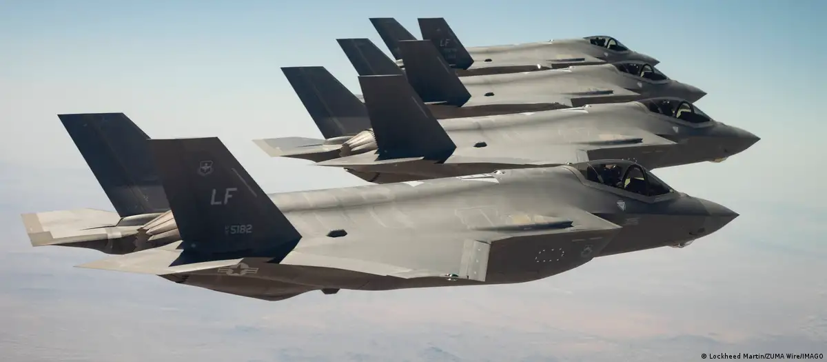 Imagen referencial. Cuatro aviones de combate F-35. Foto: Lockheed Martin/ZUMA Wire/IMAGO