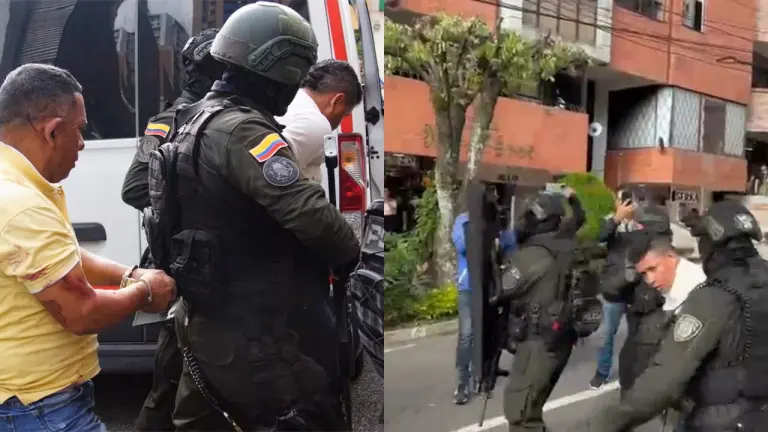 Imagen capturada de video compartido en redes. Identifican asaltantes a joyería en Centro Comercial de Bucaramanga Foto: bluradio