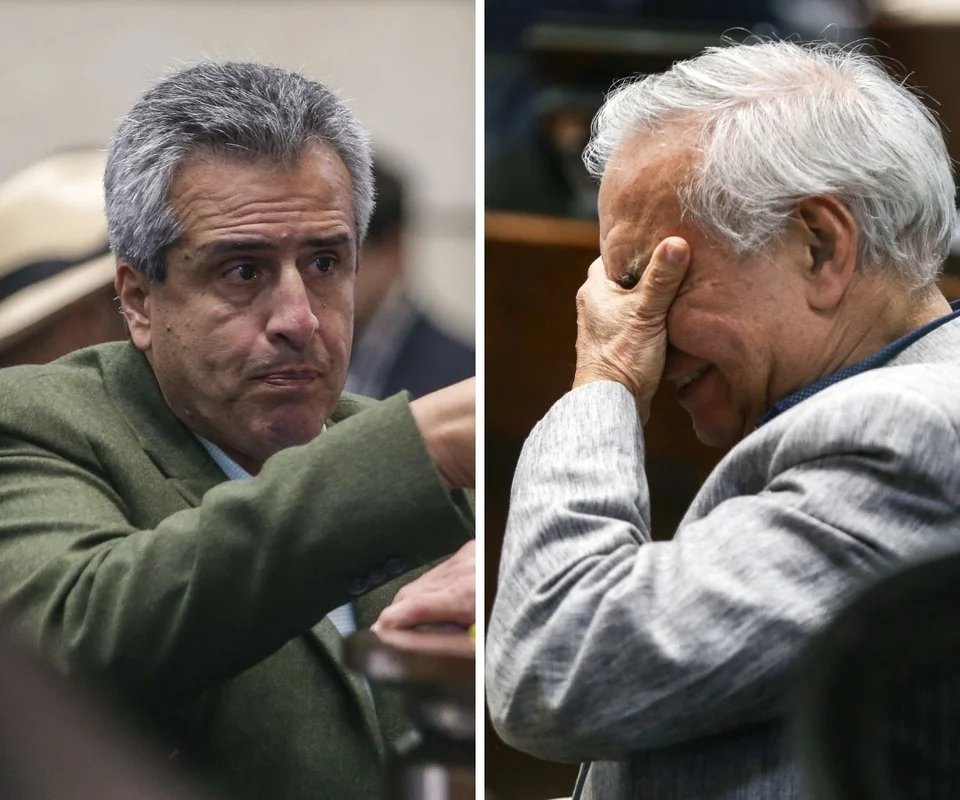 Luis Fernando Velasco, exministro del Interior; y Ricardo Bonilla, exministro de Hacienda Foto: Gráfico LR