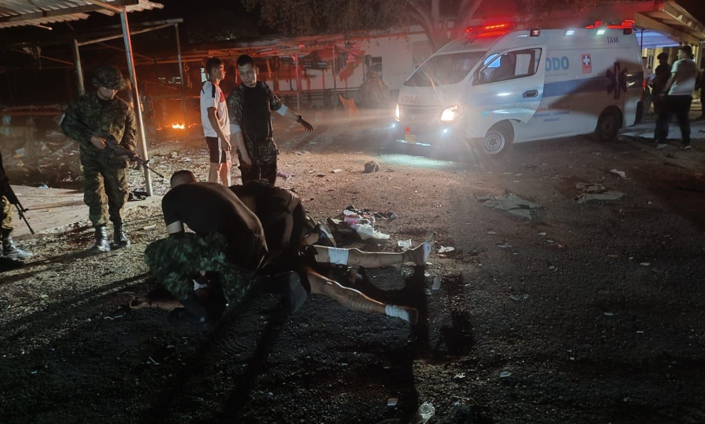 Atentado con drones contra base militar en Aguachica deja siete soldados muertos y 32 heridos