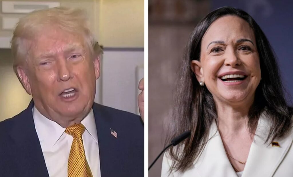 Donald Trump y María Corina Machado almorzarán hoy en la Casa Blanca para discutir la crisis en Venezuela