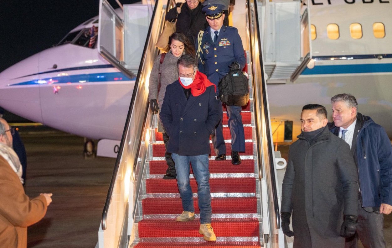 Petro llegó a Washington para reunirse con Trump en medio de tensiones diplomáticas entre Colombia y Estados Unidos