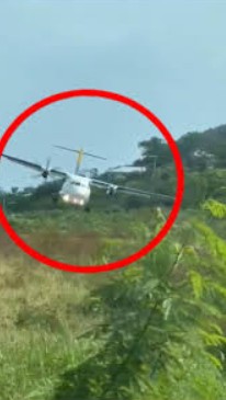 Vuelo de Satena aborta aterrizaje en Providencia por fuertes vientos y regresa a San Andrés