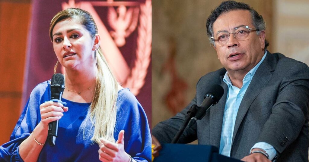 Gobernadora del Tolima abandona tarima en Chaparral tras confrontar al presidente Petro