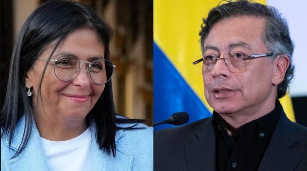 Delcy Rodríguez y Gustavo Petro acordaron vía telefónica una reunión para avanzar en asuntos comerciales
