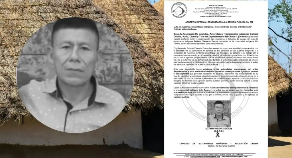 Gobernador indígena Eutimio Valencia habría muerto ahogado al huir de un hurto y no por un secuestro