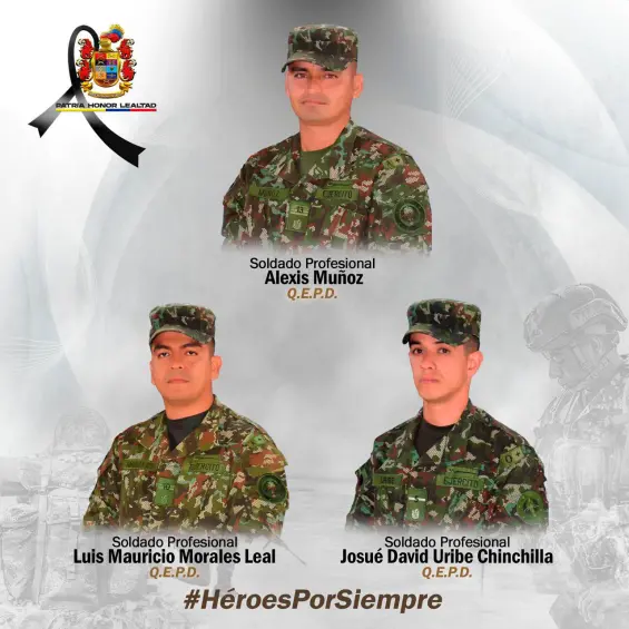 Tres soldados asesinados en emboscada de disidencias de las FARC en Caquetá
