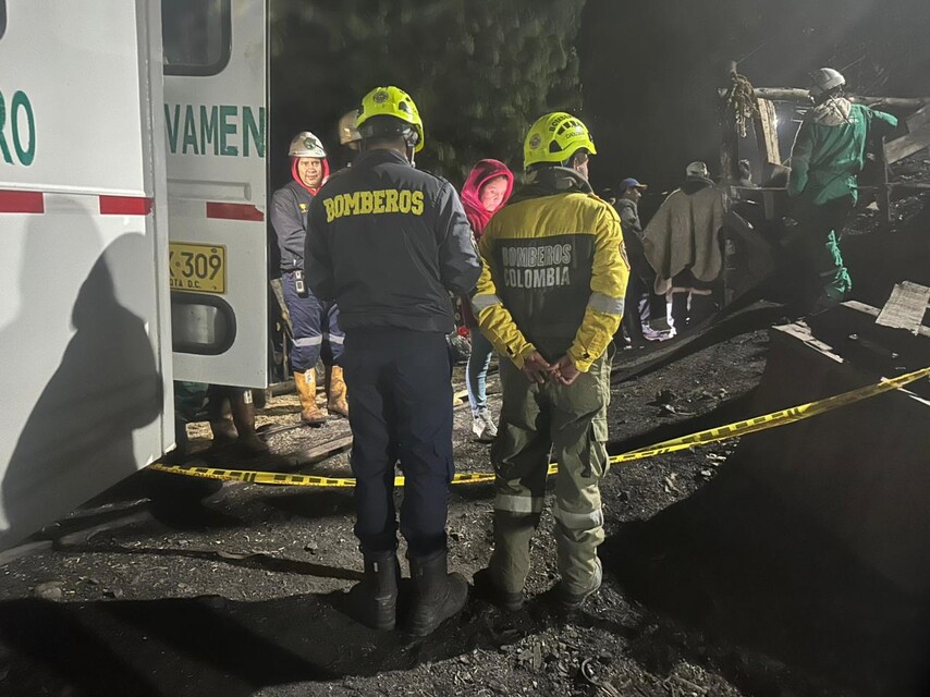 Explosión en mina de Sutatausa deja un muerto, un herido y cuatro trabajadores atrapados