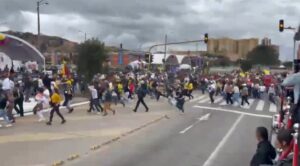 Alteraciones del orden público empañaron desfile del 20 de julio en Bogotá