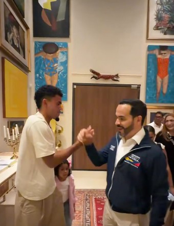 Lucho Díaz visitó a De la Espriella en su casa en Barranquilla
