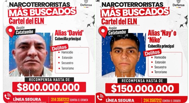 Dos presuntos cabecillas del ELN fueron identificados como responsables del atentado en Cúcuta