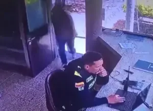 Policía se salvó de ser degollado tras brutal ataque con cuchillo en un CAI de Bogotá