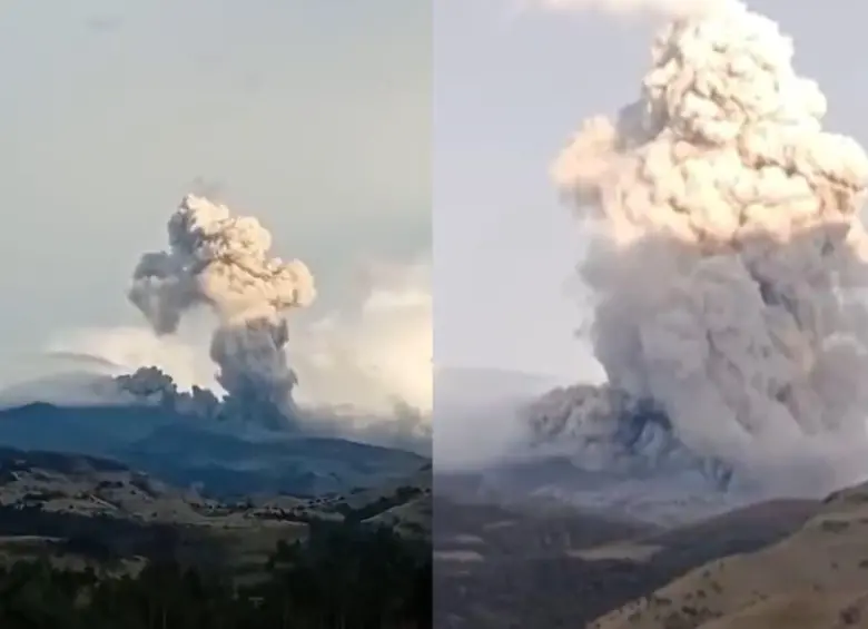 Volcán Puracé en alerta naranja tras registrar 472 sismos en las últimas horas y emisiones de ceniza